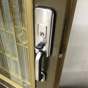 不锈钢防盗门锁 拉手锁把手锁大门锁 老式铝合金门锁罗普斯金门锁
