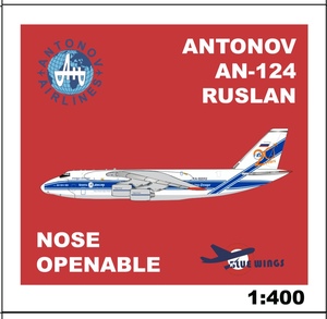 Blue wings 1/400比例 安124 安东诺夫124运输机模型 合金飞机
