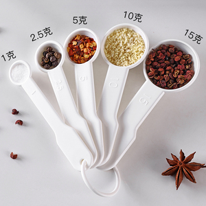 日本量勺克数勺厨房烘培刻度计量咖啡奶粉米粉定量称量一克小勺子