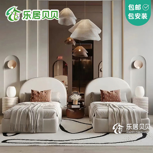 乐居贝贝创意定制实木床软包家具软包床儿童床现代时尚简约单人床