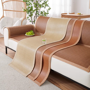 藤席沙发垫夏季防滑凉席坐垫子沙发套罩夏天凉垫2024新款沙发盖布