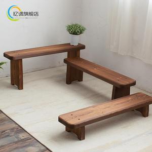 老船木板凳 中式矮凳换鞋凳餐桌餐椅实木凳子户外小长条长凳家用