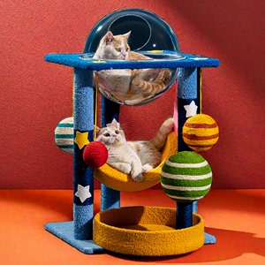 猫爬架猫抓板一体耐磨猫架子立式剑麻抓柱星空玩具猫咪太空舱猫窝