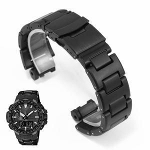 适配卡西欧PRW-6000 3000 3100 6100Y改装塑钢手表带不锈钢表链男