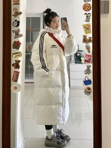羽绒服中长款棉服女冬季2023年新款韩版学生宽松保暖超厚棉袄外套