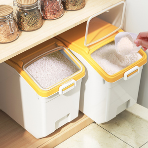 厨房米桶家用密封防虫防潮储米箱面粉储存罐装大米收纳盒存米面缸