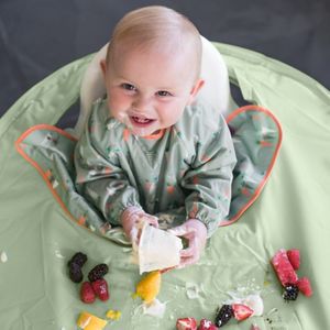 tidy tot宝宝吃饭防脏神器blw婴儿围兜托盘防脏垫儿童餐椅围垫