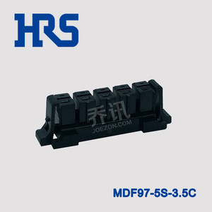 MDF97-5S-3.5C HRS连接器MDF97系列5PIN 3.5mm间距黑色广濑胶壳