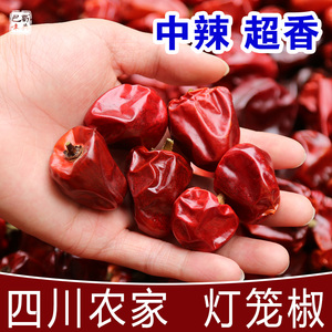 四川特产灯笼椒干货子弹头辣椒农家中辣特香干红海椒250g香锅商用