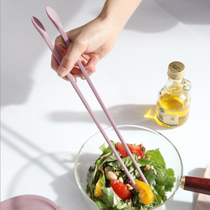 食品级硅胶加长筷子耐高温厨房专用炒菜筷油炸长筷火锅筷家用公筷