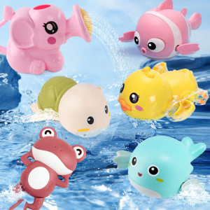 婴儿洗澡玩具儿童戏水小黄鸭游泳宝宝小孩玩水小鸭子小乌龟男女孩