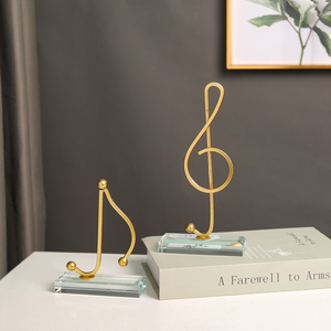 钢琴上的音符摆设音乐艺术摆件简约北欧风客厅电视柜装饰品小礼物