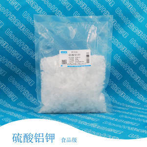硫酸铝钾 钾明矾 十二水硫酸铝钾  500g/袋
