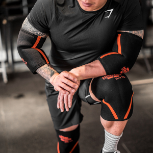 HARRIS哈里斯强力护膝力量举材质健身健美套式运动深蹲保护关节肘