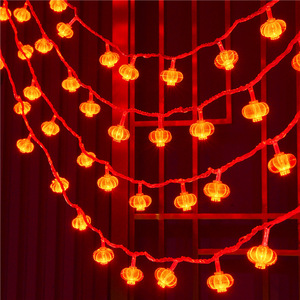 新年红灯笼小彩灯闪灯串灯满天星春节装饰灯房间家用过年氛围布置