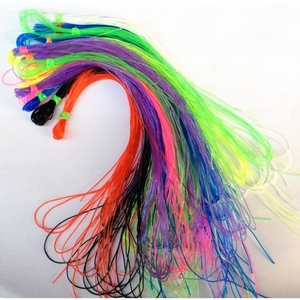 儿童手工塑料编织绳水晶丝线彩色实心七彩玻璃丝软管吸管