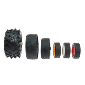 多规格微型橡胶轮胎 模型材料配件玩具汽车四驱车塑胶/塑料车轮子