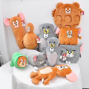 正版猫和老鼠变形搞怪抱枕毛绒玩具公仔卡通汤姆猫杰瑞鼠玩偶礼物