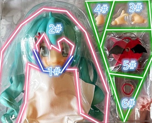 GSC 初音未来 约会装扮  约会初音 粘土人Doll 粘土娃 配件分尸