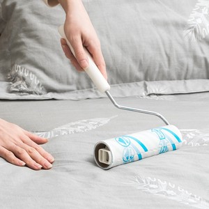 日本lec家用粘毛器滚筒可撕式粘尘纸衣服地板滚毛器除尘替换卷纸