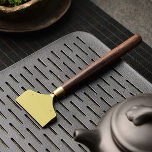 茶盘刮水器黑檀木实木茶刮 积水清理刮片中式 茶具配件零配茶扫