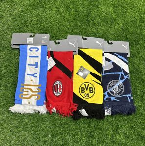 PUMA 多特蒙德 AC米兰 曼城 俱乐部联名足球周边球迷礼物保暖围巾