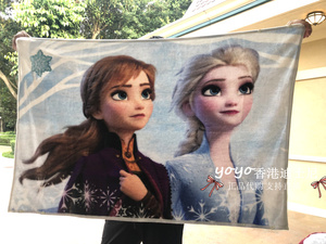 现货 香港迪士尼 米奇冰雪奇缘2 星黛露兔 保暖披肩 卡通毛毯斗篷