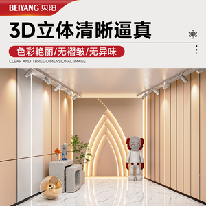 贝阳高清直播背景墙3D立体壁纸高级感2024新款抖音网红直播间背景布挂布装饰拍照摄影背景布主播氛围场景布置