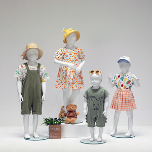 儿童模特道具全身童装店橱窗小童模特架子人台小孩婴儿衣服展示架