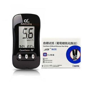 达乐血糖仪CareSens N GM505PAD型血糖测试仪 血糖试纸50片