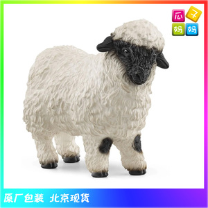 思乐schleich 2023年 瓦莱黑鼻羊 仿真农场动物模型玩具13965