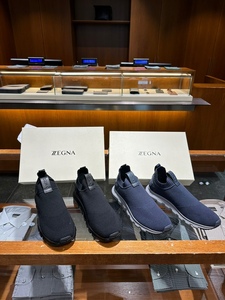 coco21 zegna杰尼亚LHOUT 黑色男款袜子鞋TM系列透气运动休闲鞋