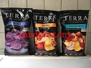 美国TERRA泰拉天然蓝薯片/原味蔬菜/地中海味/蕃薯/无盐 7包包邮