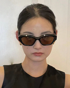 404的店韩版小众方框墨镜偏光防眩光时髦凹造型拍照太阳眼镜男女