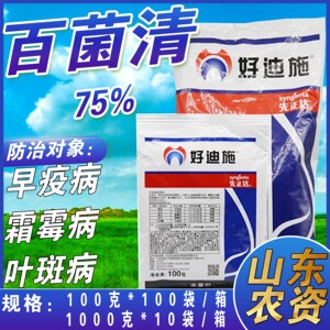 先正达 好迪施 百菌清 75%早疫病霜霉病叶斑病杀菌剂 100-1000克