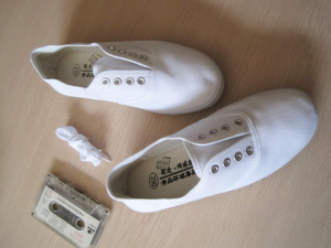 国途正品白球鞋白网鞋白布鞋小白鞋帆布鞋男女跑步运动鞋