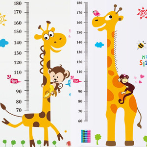 婴儿房间墙壁装饰儿童身高贴墙贴纸新生儿宝宝益智早教贴画纸玩具