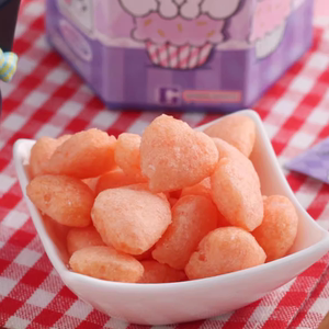 泰国进口三丽鸥酷洛米草莓酸奶味玉米脆零食小吃卡通联名膨化食品