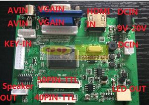 4.3寸5寸-13.3寸15.6寸液晶屏驱动板2AV VGA HDMI 音频倒车优先