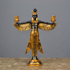 埃及伊西斯女神雕塑摆件家居树脂装饰品大地守护神尼罗河传奇人物