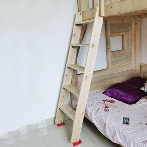 t木梯子实木质楼梯家用学生宿舍上下床双层床阁楼楼梯木直梯子单