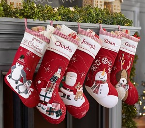 圣诞袜圣诞礼物袋  纯棉贴布绣手行圣诞装饰 29.9多款