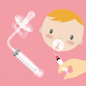 婴儿硅胶安抚奶嘴喂药神器可推进针管样式新生儿宝宝方便喂水和奶