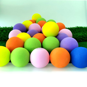 60mm高尔夫球室内球儿童玩具娱乐场玩具球发泡球娱乐EVA单色球6色