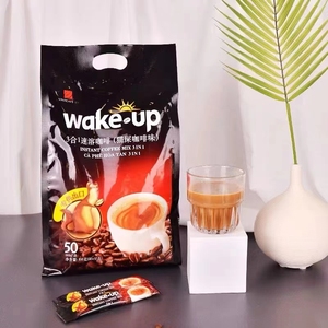 越南进口wake up 威拿咖啡3合1速溶咖啡猫屎咖啡味850g(50小包)入