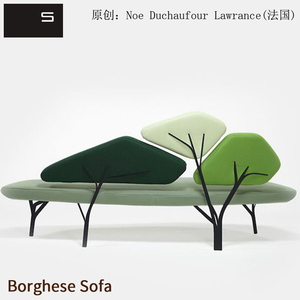 初森家具Borghese Sofa博格斯沙发简约时尚小户型客厅双人布沙发