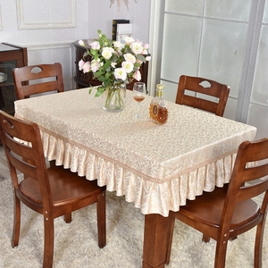 新会议室桌布大尺寸耐脏台布长方形布艺桌布套罩半包茶几桌布套促