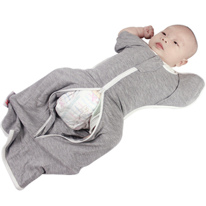 mymini新生婴儿投降式睡袋夏季超薄防惊跳竹纤维空调宝宝0-6个月