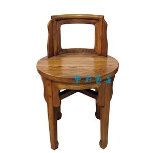 全老榆木餐椅仿古小姐椅中式实木圆椅靠背椅饭桌椅假一赔十促销