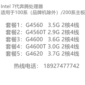 Intel/英特尔 7代奔腾 G4560 G4560T G4600 G4600T G4620 CPU